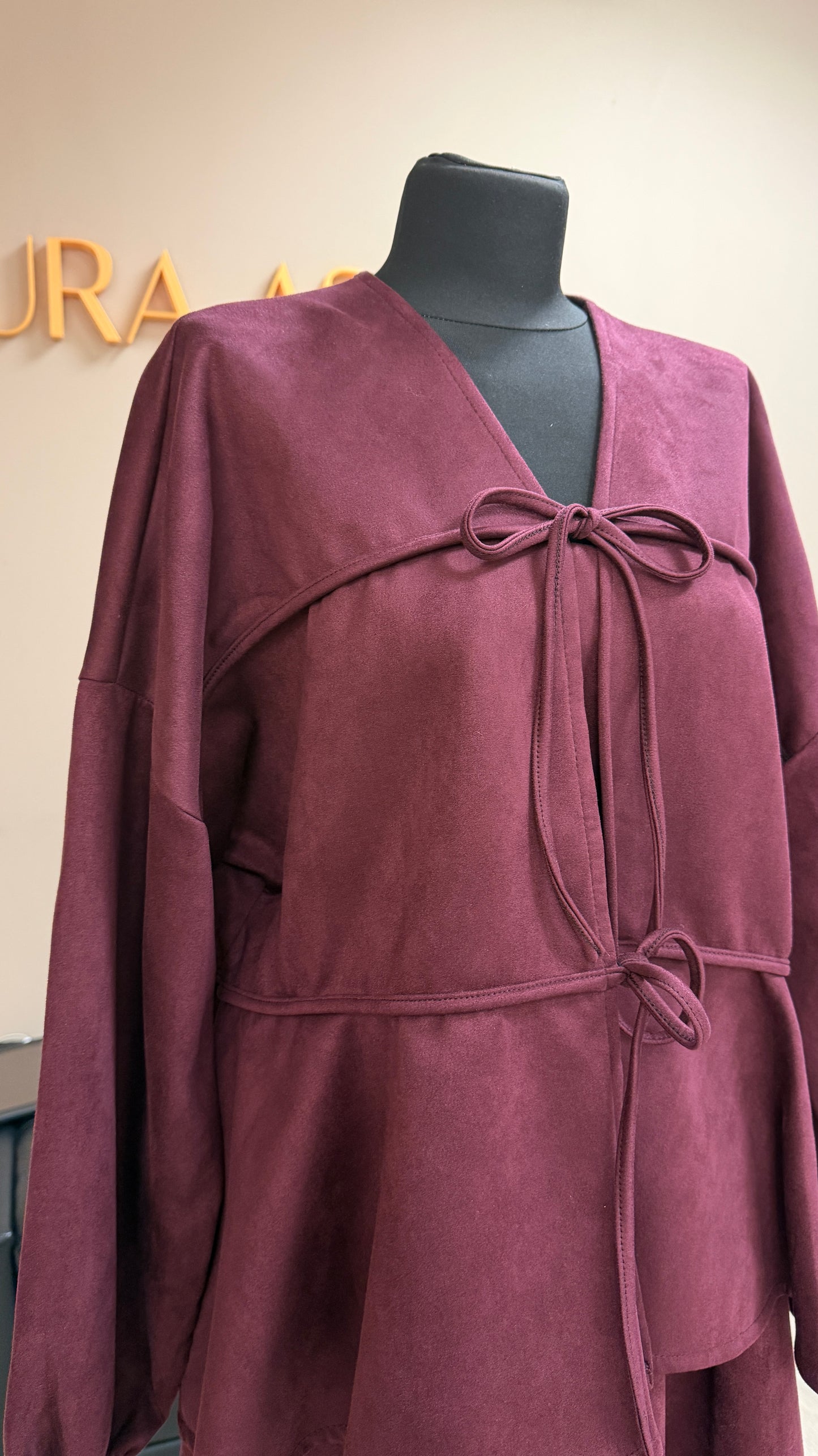 Zweiteiler Wildleder Optik