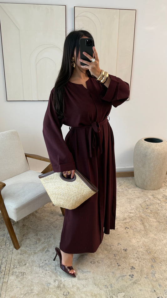Abaya Aubergine