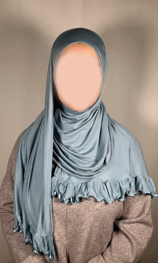 Premium Cotton Jersey mit Rüschen