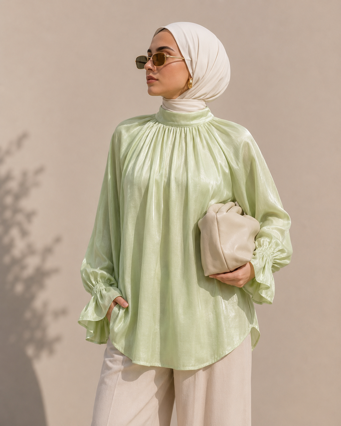 Organza Bluse