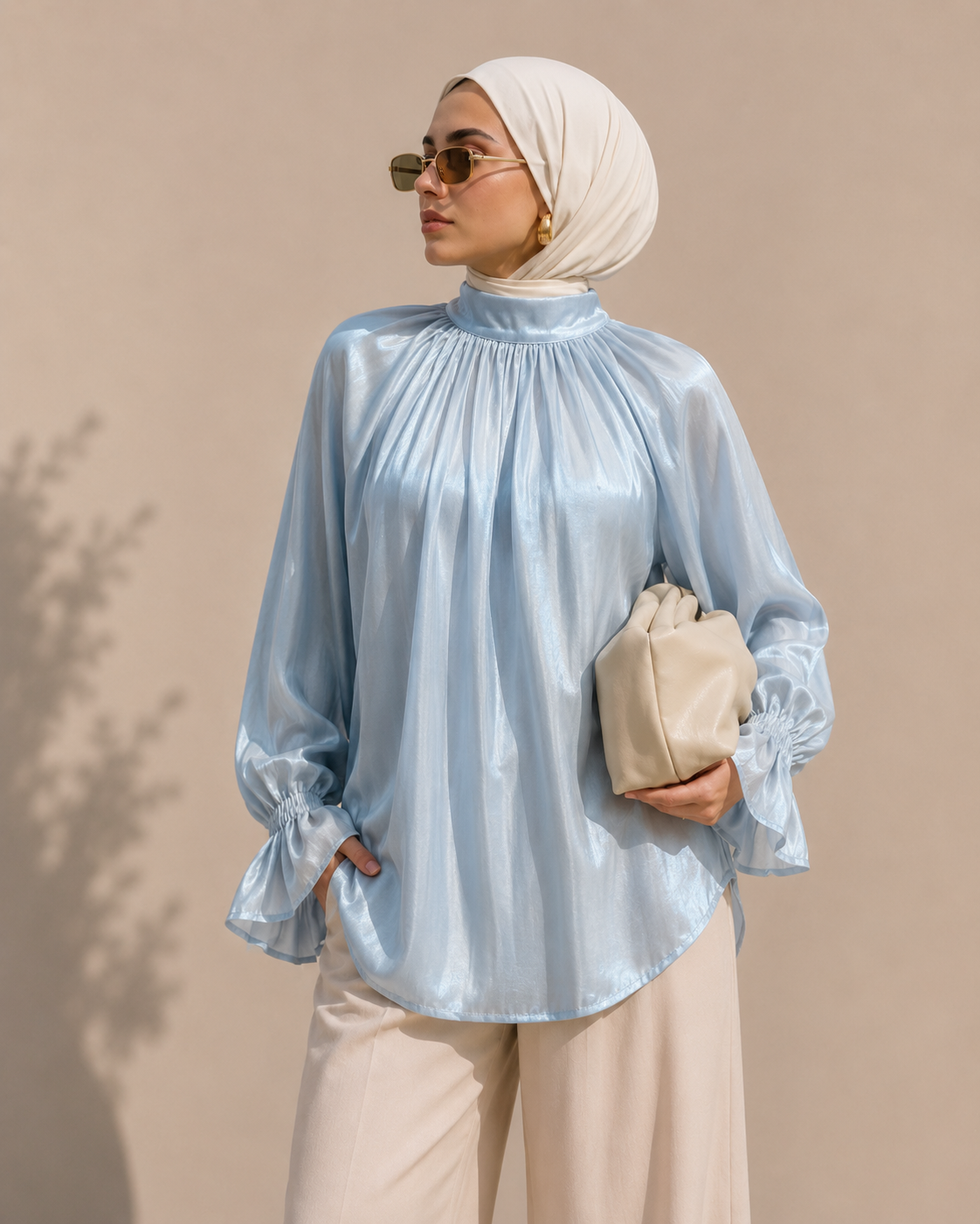 Organza Bluse