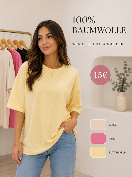 Basic T-Shirt 100% Baumwolle